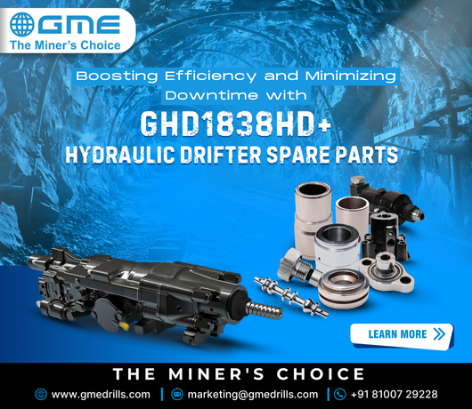 Boosting Efficiency and Minimizing Downtime with GHD1838HD+ Hydraulic Drifter Spare Parts